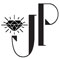 Monochrome logo with a jewel and the letters J and P (for Jewel Press)